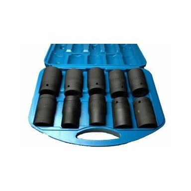 1" Smūginių galvučių rinkinys 10vnt. (21-41mm)