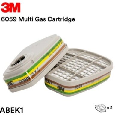 3M Filtras ABEK01 6059, 1 pora 3M Filtras ABEK01 6059, 1 pora