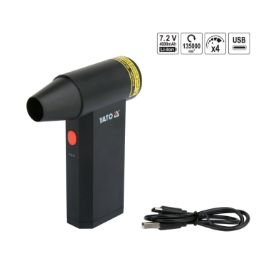 Akumuliatorinis turbo pūstuvas mini 135000 RPM 7.2V LI-ION