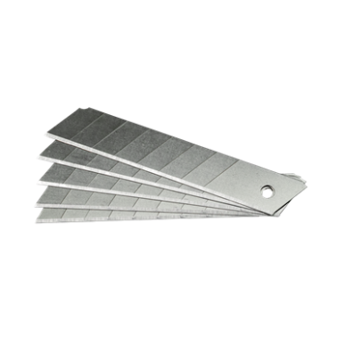 Atsarginės geležtės PRO-NU037, 60C plienas, 18 mm, 0,5 mm, 10 vnt. 2