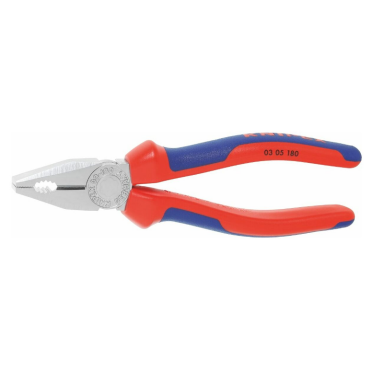 KNIPEX Kombinuotos replės, chromuotos, rankenos su apvalkalais