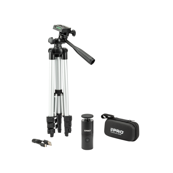 Lazerinis nivelyras PRO-LI221 360° žalias su 1m trikoju PRO Panorama 360G 2 Lazerinis nivelyras PRO-LI221 360° žalias su 1m trikoju PRO Panorama 360G 2