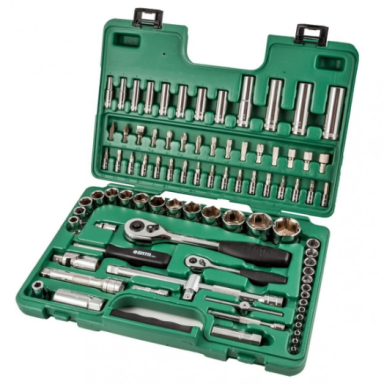 SATA 1/4" + 1/2" Galvučių rinkinys 88 vnt.