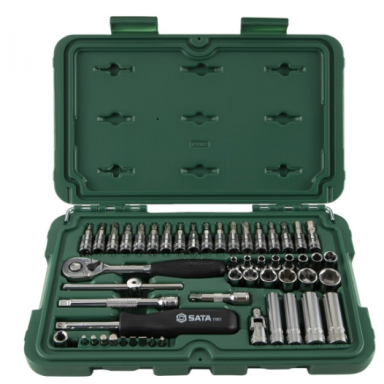 SATA 1/4" Galvučių rinkinys 52 vnt.
