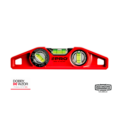 Gulsčiukas  25 cm su reguliuojamu kampomačiu, su magnetu,  PRO-T1025 2
