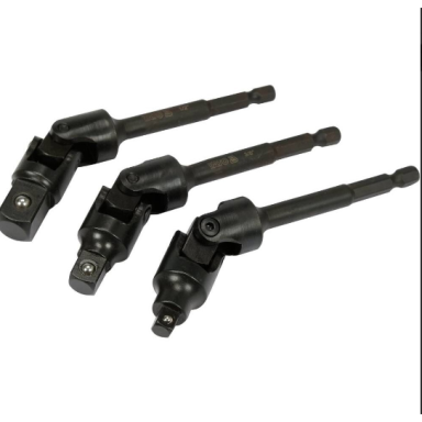 YATO Adapterių suktuvui šarnyrinių rinkinys 1/4"+3/8"+1/2" 3 vnt. 125mm