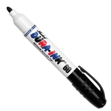 Žymeklis permanentinis DURA-INK 60 apvalus 3 mm juodas Žymeklis permanentinis DURA-INK 60 apvalus 3 mm juodas